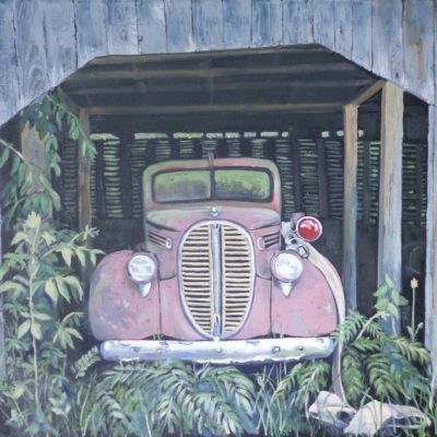 1938 Ford Firetruck, 30 x 32, oil on canvas, $895