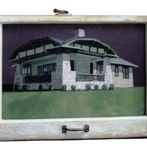HighlandParkHouse, 10x12, framed; $495