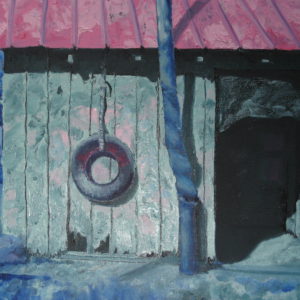 Hixson shack, oil, 12x15,SOLD