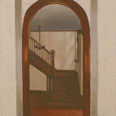Longholm Estate, Enter and Ascend, oil on canvas, 14 x16, $295
