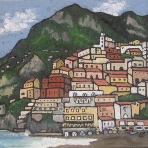Positano, Italy, 18 x 24, oil, $475, available in print or giclee