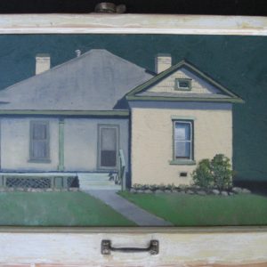St.Elmo house, 14 x22, framed; $650