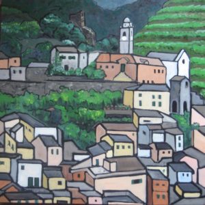 Vernazza3, oil, 24 x24, $545, available in print or giclee